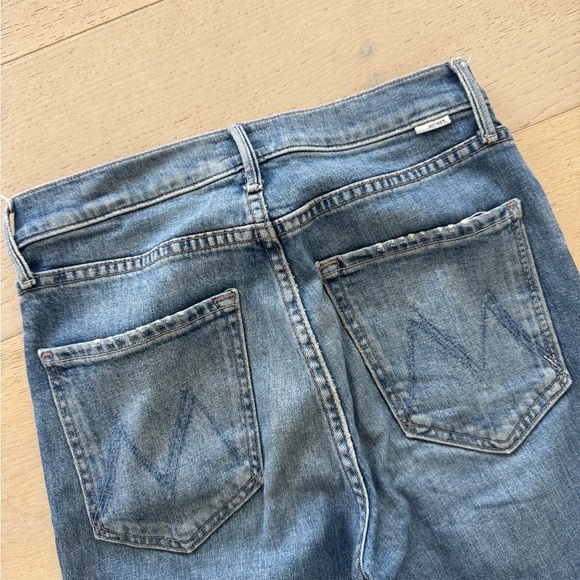 💕MOTHER💕 The Pixie Dazzler Ankle Fray Jeans ~ Love Pop Button Fly High Rise 26 - Picture 7 of 11